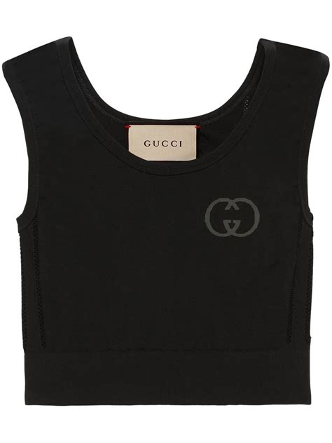 farfetch gucci crop top.